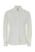 Burberry Women White Poplin Shirt