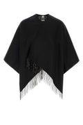 Burberry Unisex Black Wool Reversible Cape