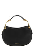 Alexander Mcqueen Women Black Leather Mini Wishbone Handbag