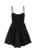 The Attico Women Black Jersey And Taffeta Dress