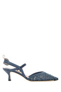 Fendi Women Cerulean Blue Mesh Colibrã¬ Lite Pumps
