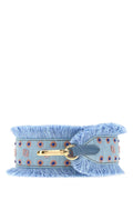 Fendi Women Light-Blue Denim You Shoulder Strap