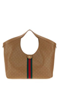 Gucci Women Camel Leather Large Gucci Giglio Shopping Bag