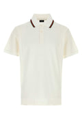 Gucci Men White Piquet Polo Shirt