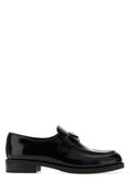 Prada Women Black Leather Loafers