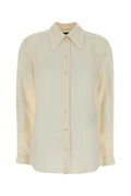 Gucci Women Ivory Crepe Shirt