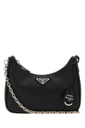 Prada Women Black Leather Re-Edition 2005 Shoulder Bag