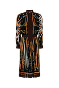 Gucci Women Printed Silk Shirt Dress