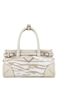 Prada Women Printed Canvas Small Prada Bonnie Handbag