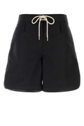 Prada Women Black Nylon Shorts