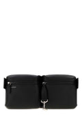 Givenchy Men Black Leather Fold Belt Bag