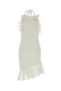 Blumarine Women White Tulle Mini Dress