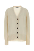 Jil Sander Women Ivory Cashmere Oversize Cardigan