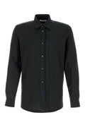 Jil Sander Men Black Wool Blend Shirt