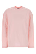 Jil Sander Women Pink Cotton T-Shirt