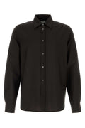 Jil Sander Men Chocolate Wool Blend Shirt