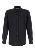 Jil Sander Men Midnight Blue Wool Blend Shirt