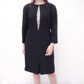 ALEXANDER MCQUEEN DRESS WITH SILVER DETAIL - SIZE 46