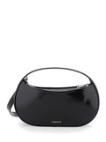 Coperni Women 'Sound Swipe Small' Black Handbag With Logo Detail In Leather Woman