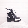 LOUIS VUITTON LAUREATE PLATFORM DESERT BOOTS - SIZE 39