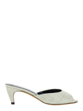 Jude Women Cave Mule Cream Croc Embossed Leather