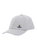 Vivienne Westwood Women White Baseball Cap With Orb Embroidery On The Front In Cotton For Women