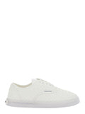 Bottega Veneta Women 'Serenawhite Sneakers With Logo Lettering On The Tongue And Intreccio Motif In Leather For Women
