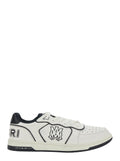 Amiri Men 'Newport' White Sneakers Low Top With Logo Patch On The Side And Contrasting Heel With Leather Logo Lettering For Men