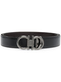 Ferragamo Men Reversibile Ad Black + Brown
