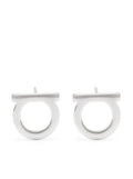 Ferragamo Women Gancini Earrings With Silver-Colored Brass Plate For Women