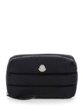 Moncler Men Clutch 'Caradoc' With Logo Patch On The Front In Black Tech Fabric For Women