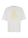 Jacquemus Men The 'Voilier' White T-Shirt With Sailboat Embroidery And Logo Lettering On The Front In Cotton For Men
