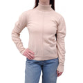 CHLOÉ BEIGE LOGO TURTLENECK SWEATER - SIZE S