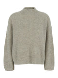 Brunello Cucinelli Women Gray Turtleneck Knit Sweater In Cashmere For Women