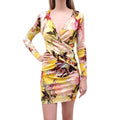 JEAN PAUL GAULTIER YELLOW FLORAL PRINT DRESS - SIZE XS