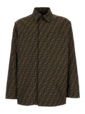 Fendi Men Overshirt Fendi Zucca Jacquard