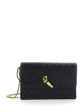 Bottega Veneta Women Crossbody Bag 'Andiamo' With Intreccio Motif And Knot Closure On The Front In Black Leather For Women