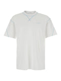 Givenchy Men White T-Shirt With Logo On Front In Cotton For Men