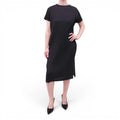 ISSEY MIYAKE BLACK 'PLEATS PLEASE' DRESS - SIZE 2/S