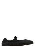 Miu Miu Women Black Nappa Leather Ballerinas