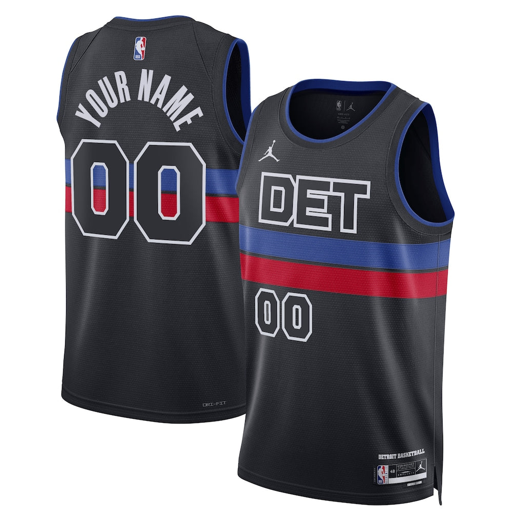 Detroit Pistons 2025/26 Swingman Custom Jersey - Statement Edition - Blue