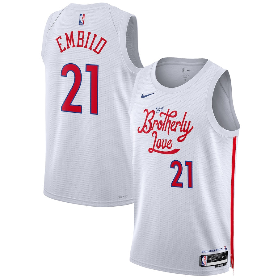 Joel Embiid Philadelphia 76ers 21 Jersey