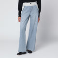 Sacai Blue/Light Grey Two-Tone Jeans Women
