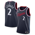 Kawhi Leonard LA Clippers 2025/26 Swingman Jersey - Navy - Icon Edition