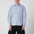 Sacai Light Blue Striped Cotton Shirt Men