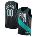 Portland Trail Blazers 2025/26 City Edition Swingman Custom Jersey - Black