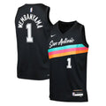 Victor Wembanyama San Antonio Spurs Youth 2025/26 City Edition Swingman Jersey - Black