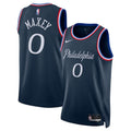 Tyrese Maxey Philadelphia 76ers 2025/26 Swingman Jersey - Navy - City Edition