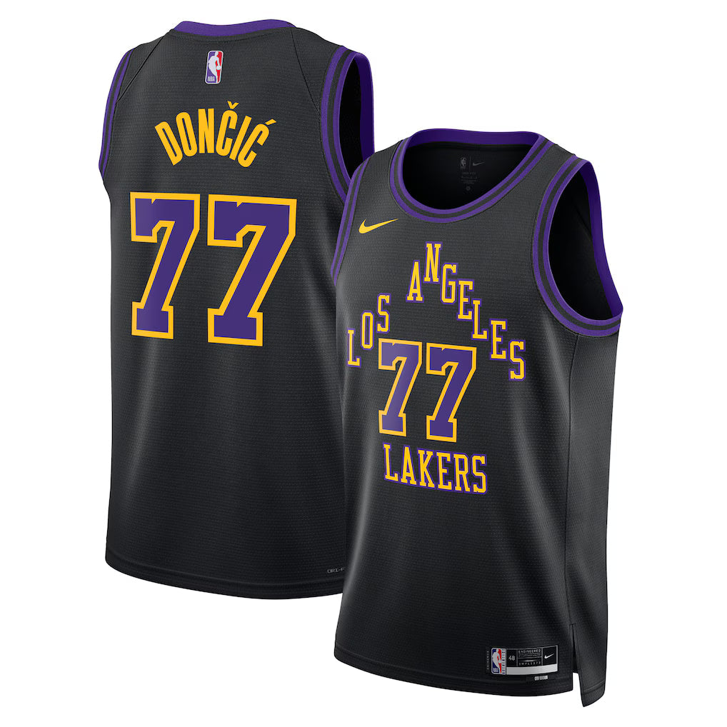 Luka Dončić Los Angeles Lakers 2025/26 Swingman Jersey - Black - City Edition