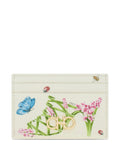 Ferragamo Women Gancini Card Holder With Floral Print